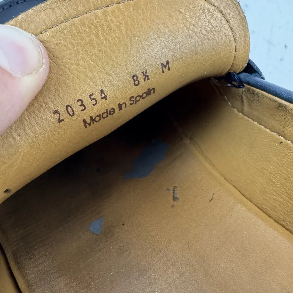 Mens‎ Magnanni Laguna Leather Blue Formal Casual Penny Loafers Shoes Size 8.5 M